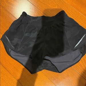 lululemon athletica Black Camo Women's Athletic Shorts
